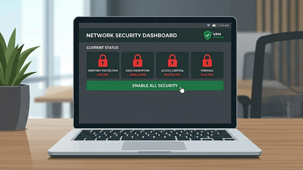 An infographic demonstrating Dashlane's bulk password changer and built-in VPN features.